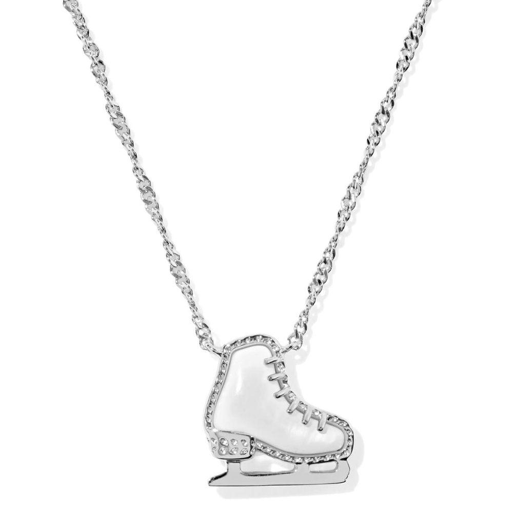 Kendra Scott Ice Skate Silver Short Pendant Necklace